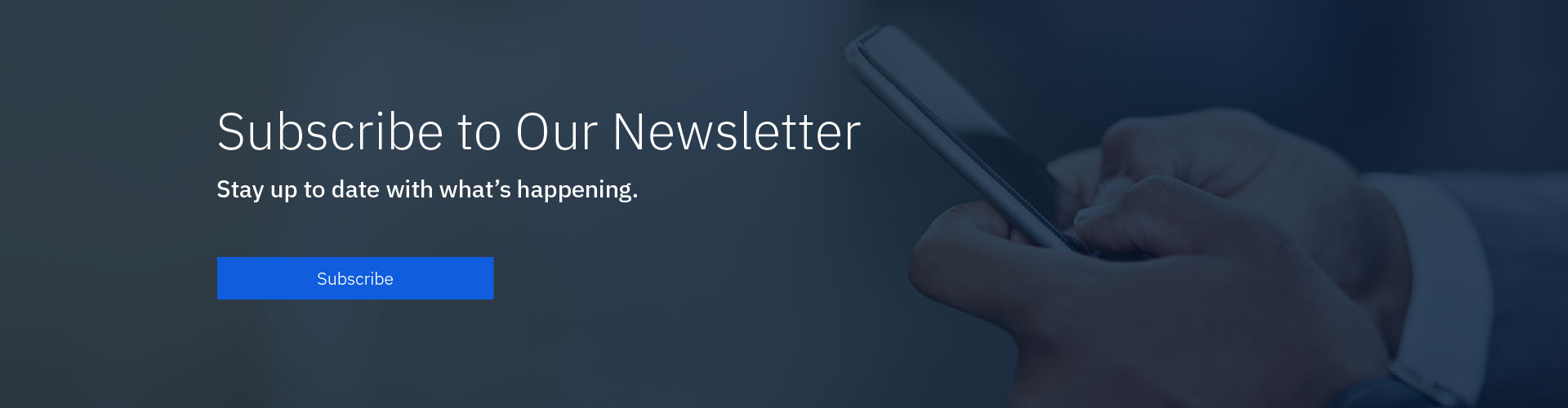 Subscribe to our Newsletter Banner